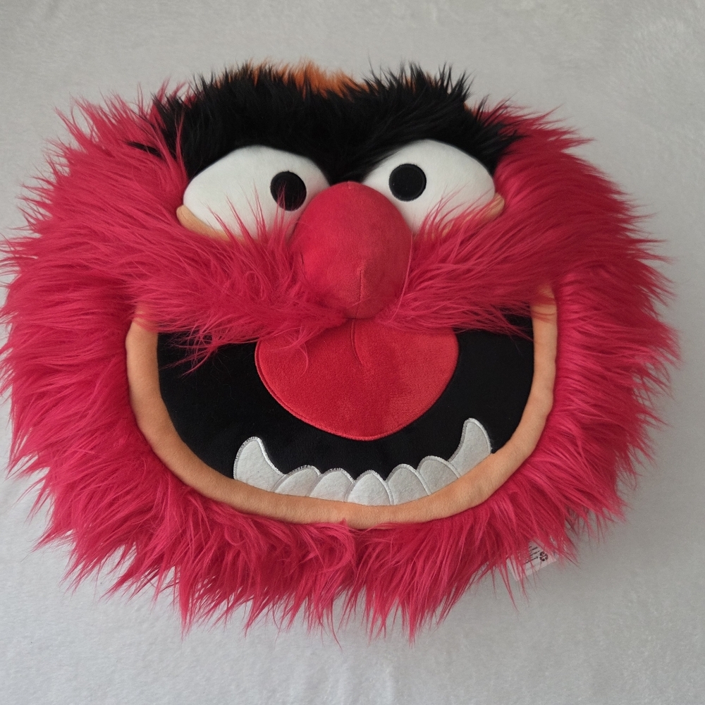 Disney Jim Henson Muppets "Animal"‎ Monster 12X15 Stuffed Plush Pillow Rare